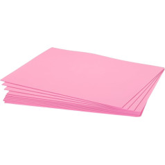 sourcing map 10 x Dark Pink EVA Foam Sheets 10 x 8.5 Inch 1.7mm Thick Craft Foam EVA Panels for Costumes, Arts and Crafts Projects