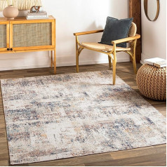 Surya Asward Outdoor Rug Weatherproof - Indoor and Outdoor Rug for Balcony, Patio, Garden, Kitchen - Outdoor Rug Boho Style, Rug for Outdoor Use - Rug Beige, 120 x 170 cm