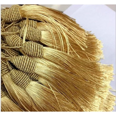 Fringe Trim Tassels for DIY Accessories 9 cm Silk Tassel Gold Embellishments Handmade Jewellery Accessories Supplies 100 Pieces Tassel Fringe