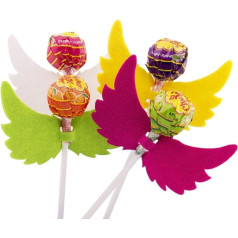 100pcs Angel Wing Felt Lollipop Candy Holders Party Baby Shower