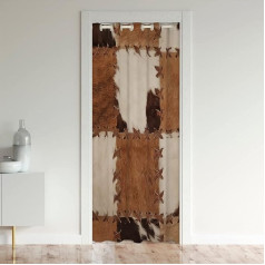 Loussiesd Cow Skin Door Curtain for Door, Privacy, 86 x 203 cm, Cowhide Decorative Door Curtain for Door, Home Decoration, Farmhouse, Western Yard, Animal Skin, Cowboy, Window Treatments