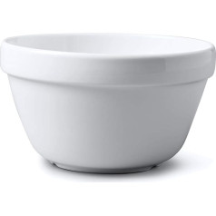 WM Bartleet & Sons 1750 T213 17cm 900ml Traditional White Porcelain Pudding Dish