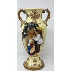 JRose Collections JR1476 Holy Family Mary Joseph Jesus Resin Vase 26cm Tall