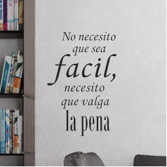 Wall Sticker Wall Decor Not Just Need I Need Worthwhile. Decorative Vinyl is Spanish. Homeroom Decoration Decorative Stickers Office Shop Room