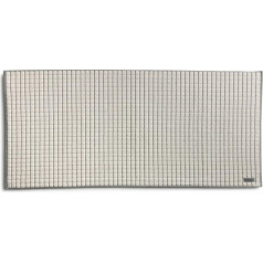 möve Eden Bath Mat with Box Structure 60 x 130 cm 100% Cotton Natural / Black