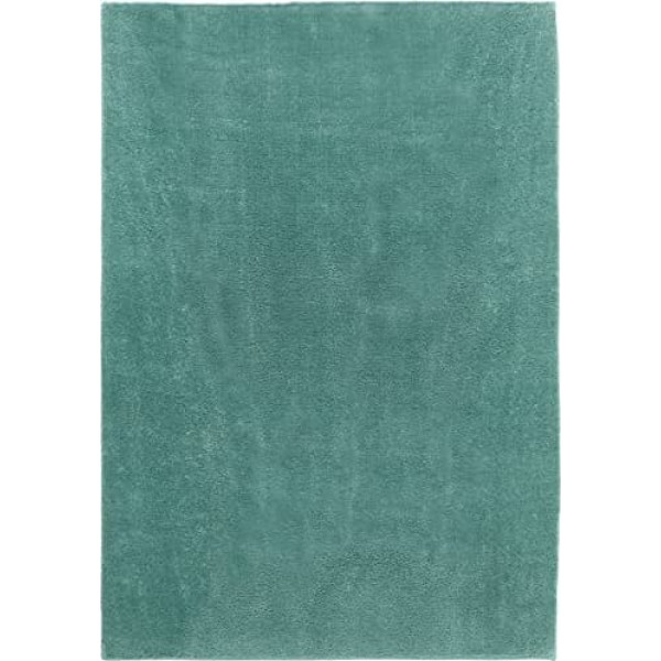 andiamo Orvieto Woven Rug Plain Rug for Bedroom Dining Room Living Room 120 x 170 cm Jade