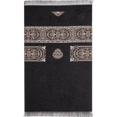 GizellMG Ramadan Prayer Mat Meditation Mat Chenille Rug Foldable Islamic Style Janamaz Sajadah Seccade 70 x 110 cm