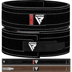 RDX Powerlifting Weight Lifting Belt, with Buckle, Cowhide. Bodybuilding, Fitness Training Belt, Gym Weightlifting Lever Belt, Strength Training Belt (Multiple Way)