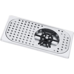 Glass Rinser 114mm Diameter 201 Stainless Steel Milk Tea Cup Washing Machine Practical Cleaner Glass Rinser G1/2 Inch Bar Glass Rinser for Hotel, Bar, Cafe, Household, Cup Washing Machine