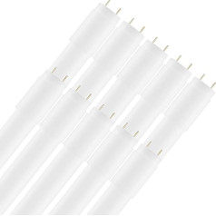 LIGHT HERO - Pack of 10 LED Tubes 120 cm T8 18 W/860 6000 K Daylight G13 / Replacement for 36 W Fluorescent Tube / LED Tube Including LED Starter / 2160 lm / 270° Beam Angle / KVG Tube Not Dimmable