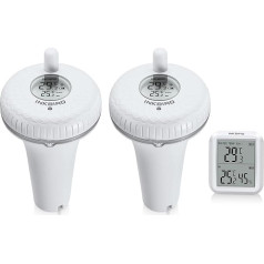 Inkbird IBS-P01R Wireless Pool Thermometer Combination Set with 2 Floating Pool Thermometer and One Monitor