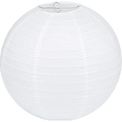 Lihao Hanging Paper Lanterns for Wedding or Party Decoration / Spherical / White (Pack of 10), 12