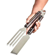 GrillGrate - The ComboTong - Barbecue Tongs - Spatula for GrillGrates - Combination Tongs and Spatula - Barbecue Tool