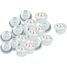 Pack of 20 Flange Fit Fixing Transfer Unit Mounted Ball Bearings Silver Tone