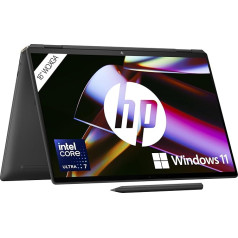 HP Spectre x360 2-in-1 Laptop, 16 Inch WQXGA IPS Touchscreen, Intel Core Ultra 7 155H, Intel Evo, 16GB DDR5 RAM, 1TB SSD, Intel Arc Graphics, Windows 11, QWERTZ, Black