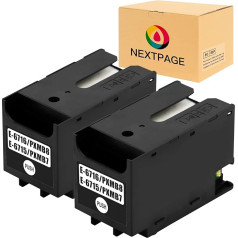Nextpage 2 Pack Ink Maintenance Box for T6716&T6715 or C13T671600& C13T671500,Fits WF-4720DWF WF-4725DWF WF-4730DTWF WF-4740DTWF WF-C529R WF-C529RDTW WF-CWF-C529RDTW WF-CF 5799RDTWF WF-C579RD2TWF
