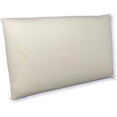 Dodo Ergonomic Plant Based Pillow 45 x 70 cm Memory Shape Rectangular 100% MDF Filling Cotton Backing Polyester Cover - Castor Oil