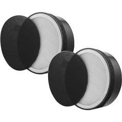 Supremery 2x Replacement Filter Set Compatible with Levoit LV-H132 Air Purifier, HEPA & Activated Carbon Filter Set, Can be Used Instead of Filter Set LV-H132-RF