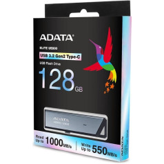 Atmiņas zibatmiņas disks usb-c 128gb/silv aeli-ue800-128g-csg