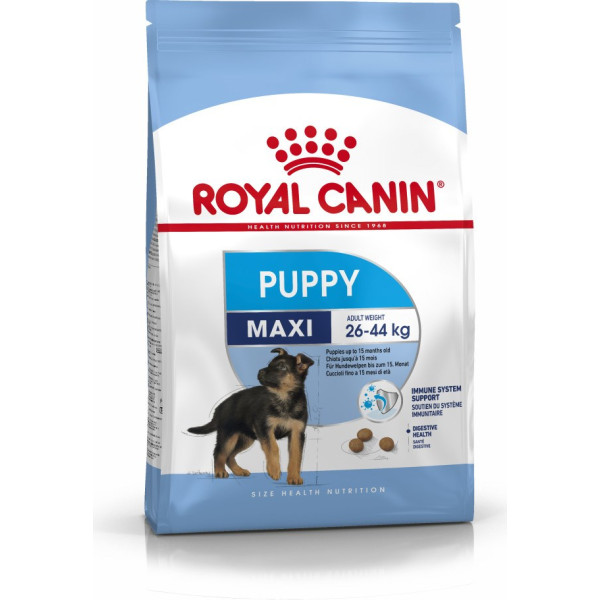 shn maxi puppy - sausā barība kucēniem - 4kg