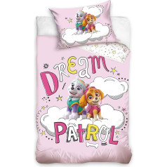 Paw Patrol Bed Linen 100 x 135 cm 40 x 60 cm Cotton · Baby Bed Linen Children's Bedding for Girls and Boys · Pink · Girls' Bed Linen