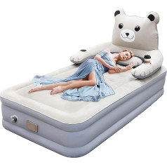 Inflatable Air Mattress for 1 Person with Electric Air Pump, Self-Inflating Air Bed, 1 Person with Pump, Inflatable Bed, Sleeping Air Mattress, Sleeping Mattress for Camping, 195 x 100 x 38 cm
