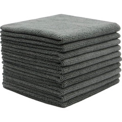 Fyien Microfibre Cloths, Tea Towels, Household Towels, Super Absorbent Microfibre Cleaning Cloths, Tea Towels, Multi-Purpose 30 cm x 30 cm, Pack of 10