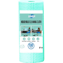 DADAWU Cleaning Cloths, Disposable Tea Towel, Cloth Cleaning, All Purpose Cloths, J Cloths, Reusable Cleaning Cloth, Pack of 100, Green