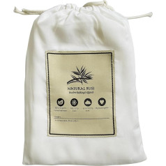 Natural Bliss Lyocell Bamboo Pillowcase Set - Cooling, Smooth, Breathable, Hypoallergenic, Silky Soft, Temperature Regulating, Antibacterial, Various Sizes Available, White, 50 x 60 cm