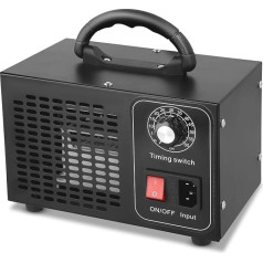 Ozone Generator 60,000 mg/hr, Ozone Air Purifier 200 m², 60 Min Timer, Ozone Generator for Car, Home/Smoke