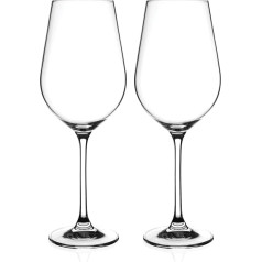 Diamante Auris Collection Undecorated Red Wine Glasses (Set of 2)