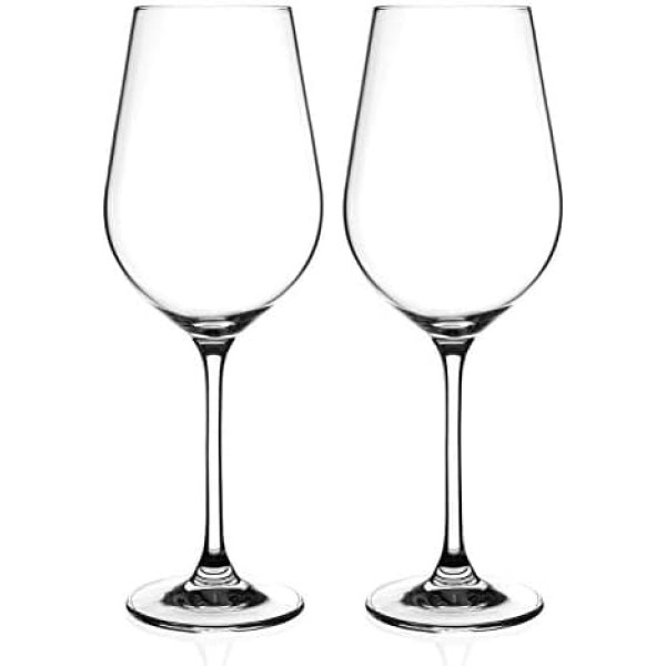 Diamante Auris Collection Undecorated Red Wine Glasses (Set of 2)
