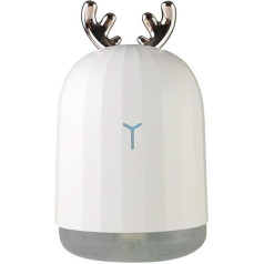Zen'Aroma Lilou Electric Diffuser for Home - Ultrasonic Diffuser for Essential Oil Aromatherapy - Humidifier USB - 2 Diffusion Modes - Automatic Shut-Off - Colorful LED Lighting