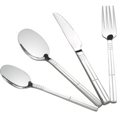 Eudokky Cutlery 48 Pieces Stainless Steel for 12 People