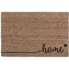 Entryways Suitable For Home Non Slip Coir Door Mat, Brown, 40 x 60 x 1.5 cm