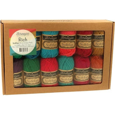 Scheepjes - Scheepjes Rich Softfun Yarn Color Pack - 12 Stück (1 Packung)