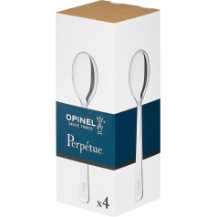 Opinel Box of Four Teaspoons Perpétue Stainless Steel Easy to Clean Practical 254618