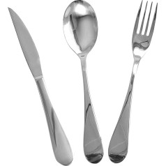 LEBRUN 3236256124581 Cutlery Set 24 Pieces Polished Stainless Steel