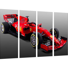 27290 Formula 1 Formula 1 Modern Photo Picture Ferrari F1 SF90 Ferrari F1 2019 Sebastian Vettel Charles Leclerc 131 x 62 cm
