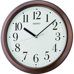 Seiko QXA787B Analogue Wall Clock Brown