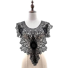 Hohler Spitzenkragen, Stickerei, Aufnäher, Applikation, florales Spitzenkleid, Guipure-Verzierungen, DIY-Nähzubehör