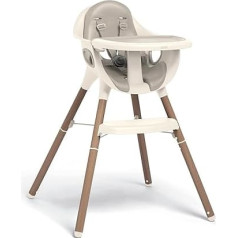 Mamas & Papas Juice High Chair - Adaptable / Adjustable - Easy Care Design - Lightweight and Portable - Croissant