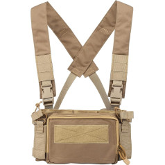 Huenco Camouflage Tactical Vest Airsoft Ammo Chest Rig 5.56 9 mm Magazine Carrier Combat Tactical Military