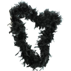 180 cm (6ft) Real Feather Feather Boa in 11 different colours 65GRAMM and 180 cm Long Colour = Black/Red/White/Pink/Baby Pink/Yellow/Purple/Green/Dark Blue/Black/White/Orange – Mixed Set of Individually and Quantities (Pack of 6 and 12, Black