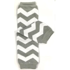 Wrapables Colourful baby leg warmers - Colourful baby leg warmers Chevron Grey/White