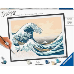 Ravensburger CreArt 23690 Art Collection: The Great Wave (Hokusai) Painting by Numbers for Adults from 14 Years, Paint by Numbers Art