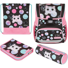 Herlitz Loop Plus Cute Cat School Bag, Cute Cat, School bag