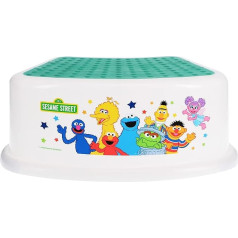 Sesame Street Sesame Squad Step Stool - Kids Step Stool Potty Training Non-Slip Bathroom Kitchen Lightweight