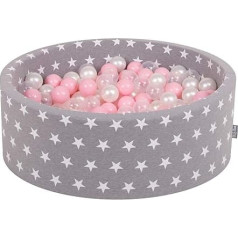 KiddyMoon Children's Ball Pit with Balls 90 x 30 cm Multi-Coloured EU