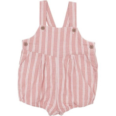 Gocco Baby Girls' Striped Short Dungarees
